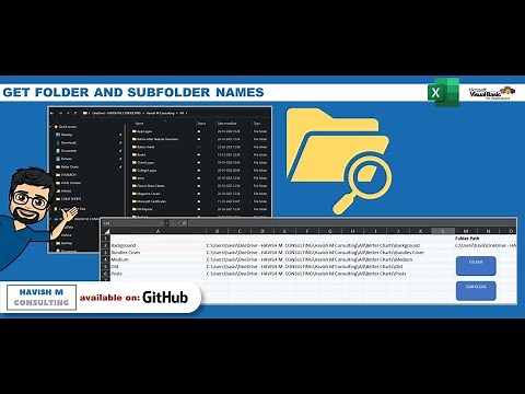 Extract Folder and SubFolder Names in Excel using VBA
