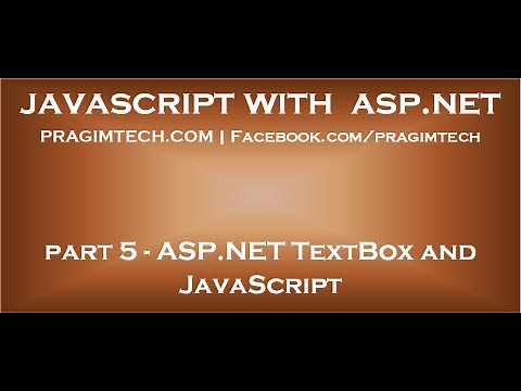 ASP NET TextBox and JavaScript