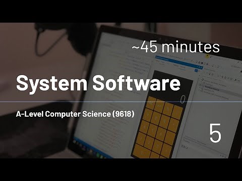 AS-Level Computer Science (9618) - 5 - System Software