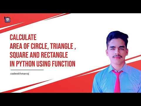 Program To Calculate Area Of The Triangle, Circle, Square and Rectangle using function #pyhton_08