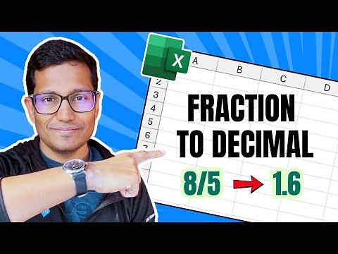 3 Easy Ways to Convert Fraction to Decimal in Excel (MOST People Don't Know #3)