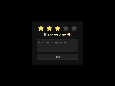 Star Rating System in HTML CSS & JavaScript | CodingNepal