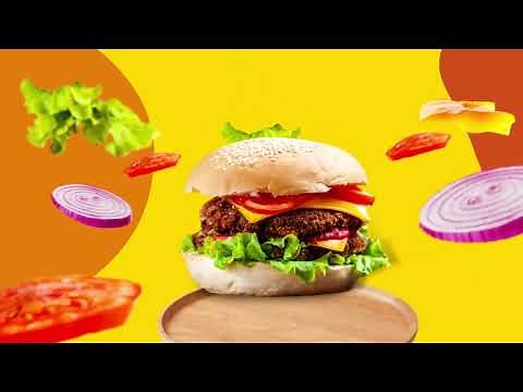 Burger Animation Video / Food Animation in Adobe After Effects