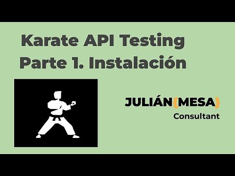 Basic project setup with Karate for API testing. Installation.