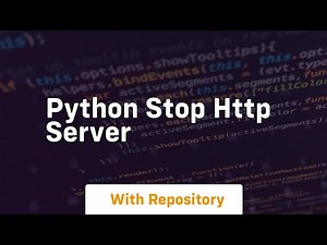 python stop http server