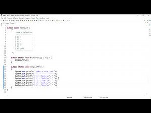 Java 39: Create a method that displays a user menu to display simple math operations.