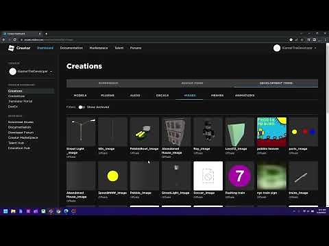 New Roblox Studio Creator Dashboard + Upload Image