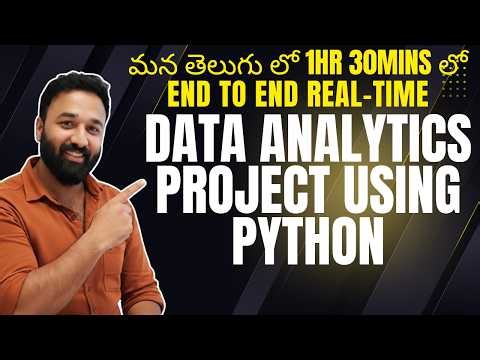 తెలుగులో End to End Data Analytics Real-time Project | Python + Pandas + Visualization | by Sangeeth