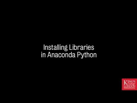 Installing Libraries with Anaconda Python