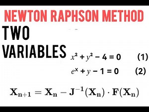 Newton Raphson Method Two Variables || Engineering Mathematics