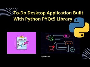 🚀 Create a Sleek To-Do List App with Python and PyQt5 | Stylish GUI Programming Tutorial