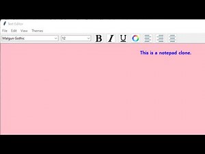 4.Notepad Clone Using Python | Step By Step Tutorial From Scratch