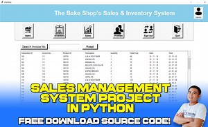 Sales Management System Project in Python with Source Code