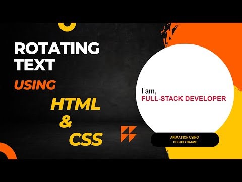 Create Rotating Text with HTML and CSS Keyframes: Step-by-Step Tutorial