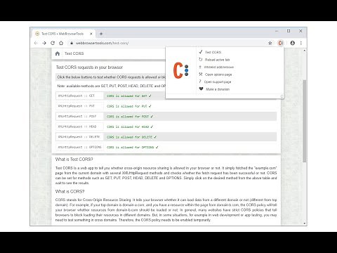 Allow CORS - Browser Extension Review