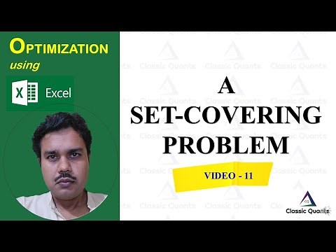 11. Set Covering Problem | Optimization using Excel