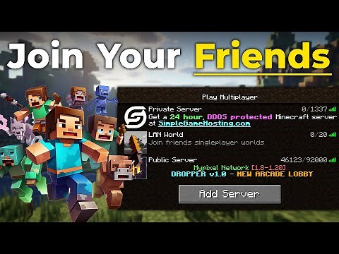 How To Play Minecraft with Friends (Java Edition 1.20.2)
