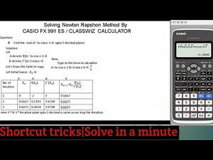 Newton Raphson method using calculator|shortcut tricks