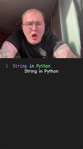 String in Python💔#foryoupage #meme #pythonprogramming #programmingmemes #programminghumor
