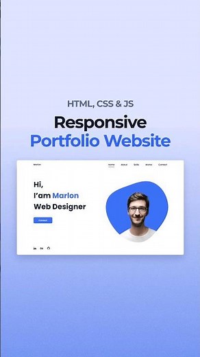 Responsive Portfolio Website HTML CSS JavaScript