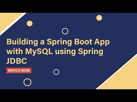 Step-by-Step: Building a Spring Boot App with MySQL using Spring JDBC