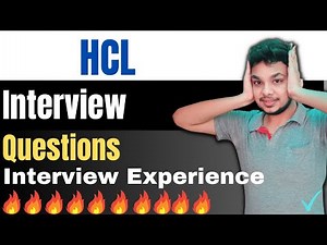 HCL Interview Questions | HCLTECH Interview Experience | Recruitment Process | HCL Fresher Interview