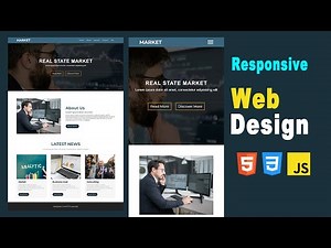 How To Create A Responsive Website Using HTML CSS & Javascript - Fully Responsive Project