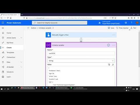 How to read and create JSON objects in Power Automate