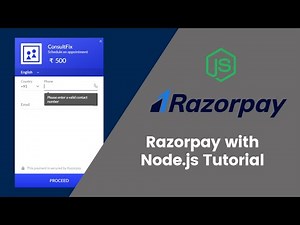 Razorpay tutorial with Node.js for beginners - Learn & use Razorpay and integrate it in your web app