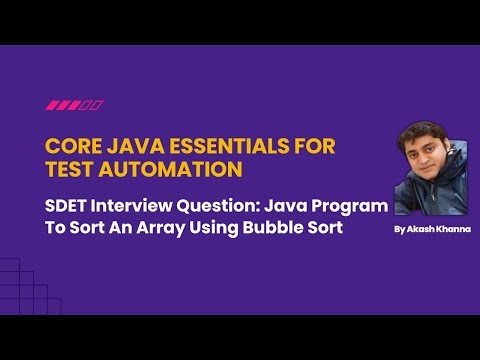 Java Program To Sort An Array Using Bubble Sort