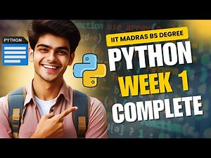 Python Week 1 Complete: Operators, Strings & More | Beginner's Guide IITM BS Degree🚀