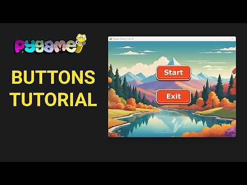 Pygame Beginner Tutorial: Adding Buttons to your game. (OOP)