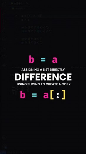 Python Lists: Reference vs. Copy Explained #coding #python #programming #pythonprogramming #code