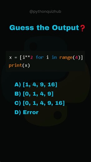 Daily Python Quiz | Coding Challenges | ⚡Daily Python Challenge⚡ Comment your answer now ⬇️ — fastest coder gets pinned 🏆 Ready to level up your coding game? 🚀 Follow... | Instagram