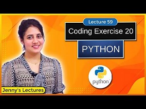 Coding Exercise for Beginners in Python with solution | Exercise 20 |Python for Beginners #lec59