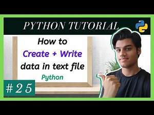 how to create a text file python | create and write text file python | Python tutorial for beginners