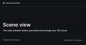 Scene view • Unity Studio • Unity Docs