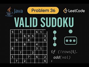 LeetCode 36: Valid Sudoku | Java Solution | Hash Sets