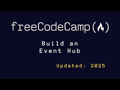 Build an Event Hub with HTML, CSS & JavaScript | freeCodeCamp Project Tutorial