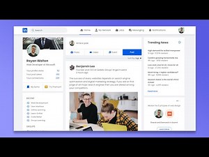How To Make A Complete Responsive Website Like LinkedIn Using HTML CSS & JavaScript