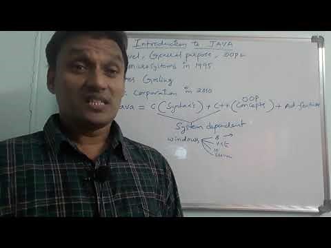 Introduction to JAVA | Java Introduction | Java History | Java Programming | in telugu