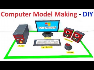 computer model making using cardboard for science exhibition - simple and easy steps | howtofunda