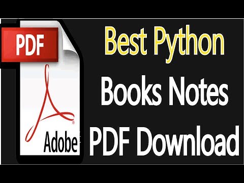 Best Python Books Notes for Beginners to Advanced PDF Free Download