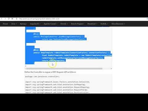 Spring Boot + RabbitMQ Hello World Example | JavaInUse