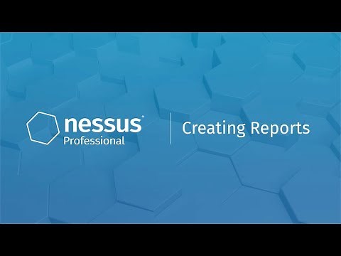 Creating Reports in Nessus Professional