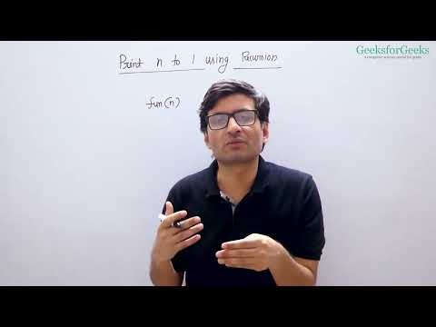 05.Print N to 1 Using Recursion