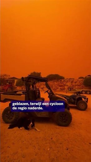 Lucht kleurt bloedrood boven Australië, en dan moest cycloon nog komen