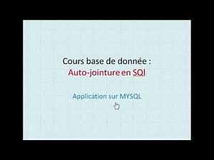 Cours la base de données : Auto-jointure en SQL