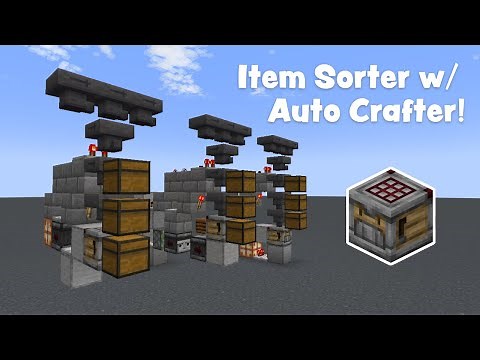 How to Build a Item Sorter with Auto Crafter :: Minecraft Tutorial