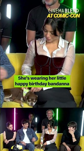 Isabela Merced's dog crashes her 'Alien: Romulus' interview 🥹